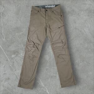 Wrangler X ATG All Terrain Gear Men's 32x32 Beige Straight Stretch Utility Pants